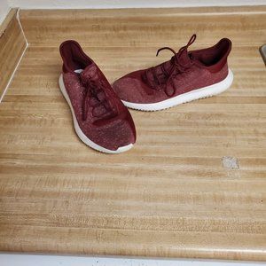 Mens Adidas Tubular Burgandy